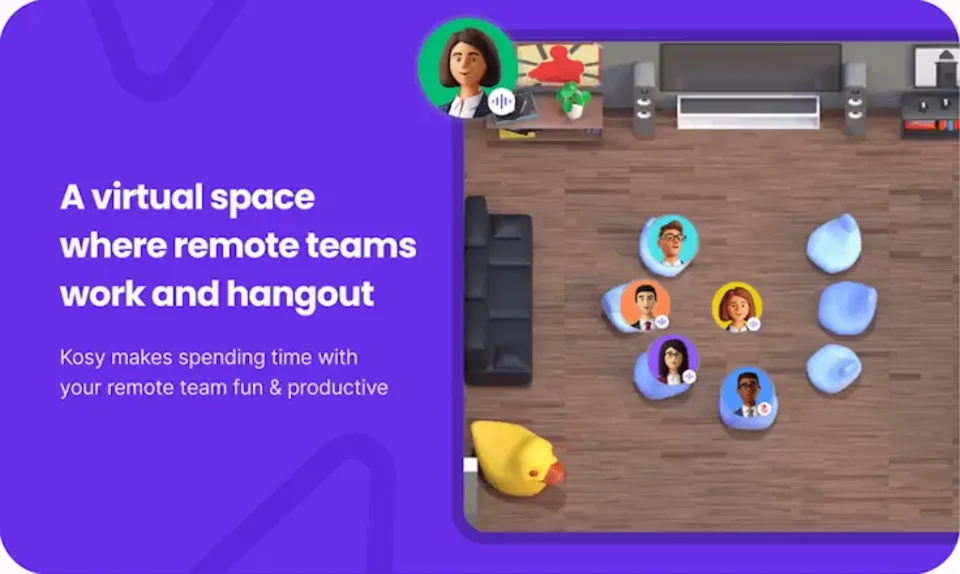 Kosy — virtual space where remote teams work and hangout
