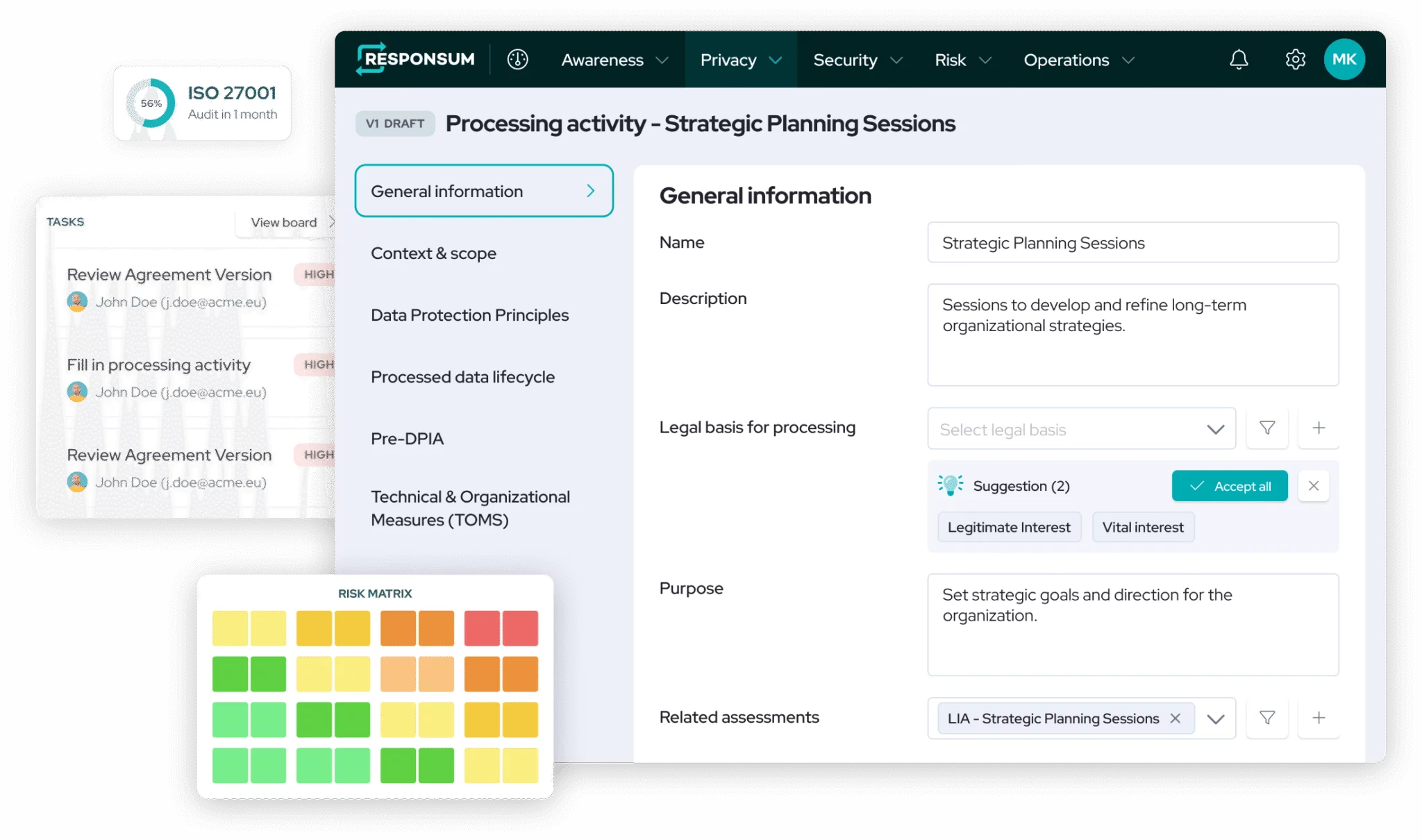 Responsum — unified privacy and compliance platform